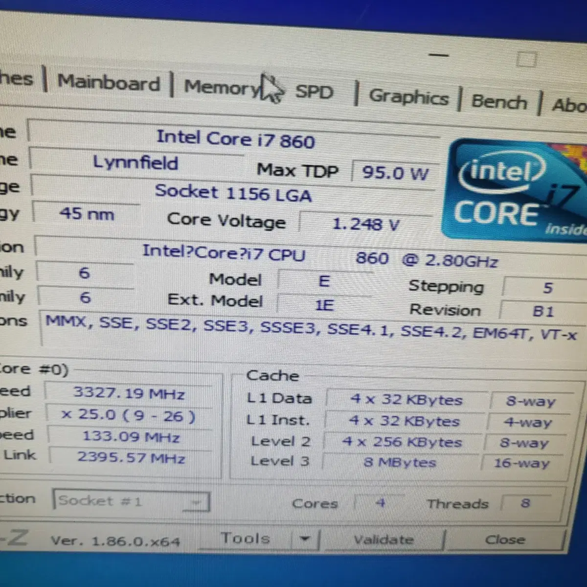 i7 860 기가바이트 P65 4G 메인보드 cpu