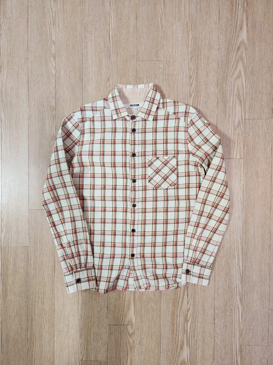 Factotum Japan Oatmeal Check Flannel Shirt