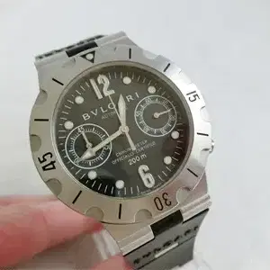 불가리 SCB38S 디아고노 스쿠버 프로페셔널 38mm 오토 러버 타입