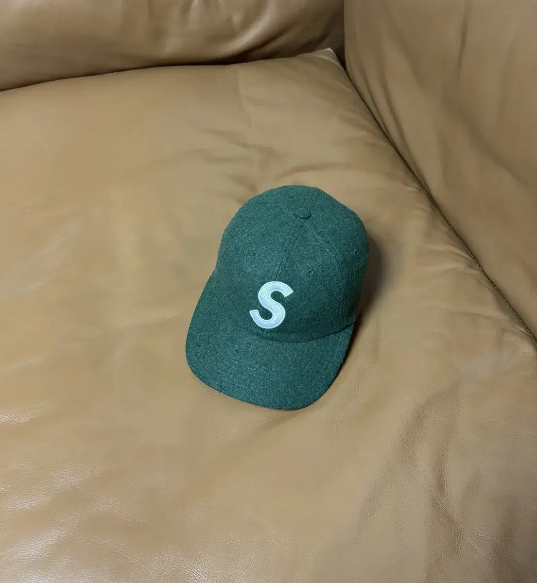 Supreme 슈프림 S로고 6패널 볼캡 모자 (Green)