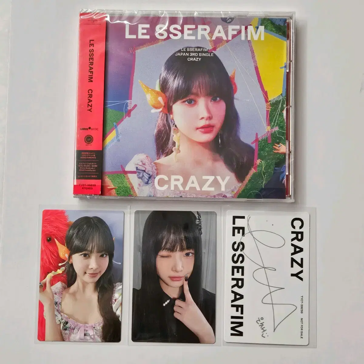 르세라핌 은채 크레이지 일본 솔로반 cd 분철 앨범포카 개봉앨범