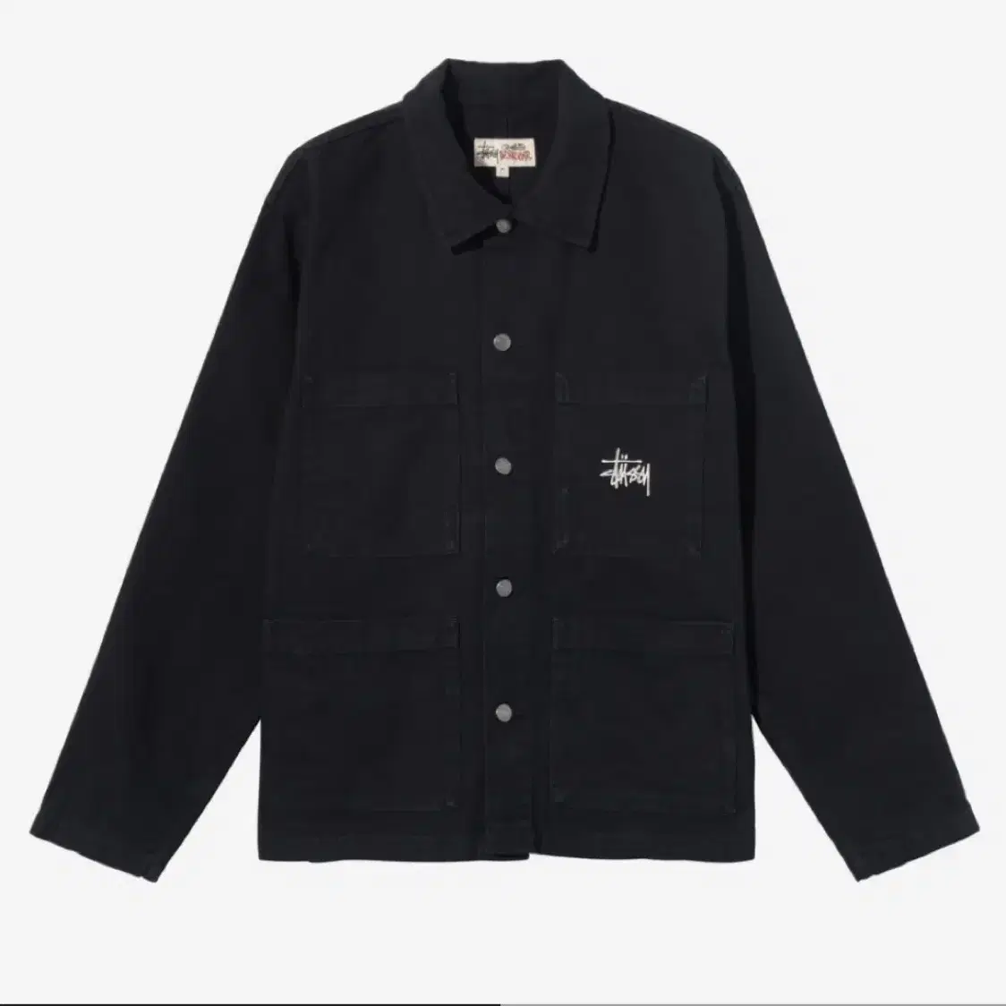 [XL]스투시 stussy 캔버스 초어 자켓 블랙