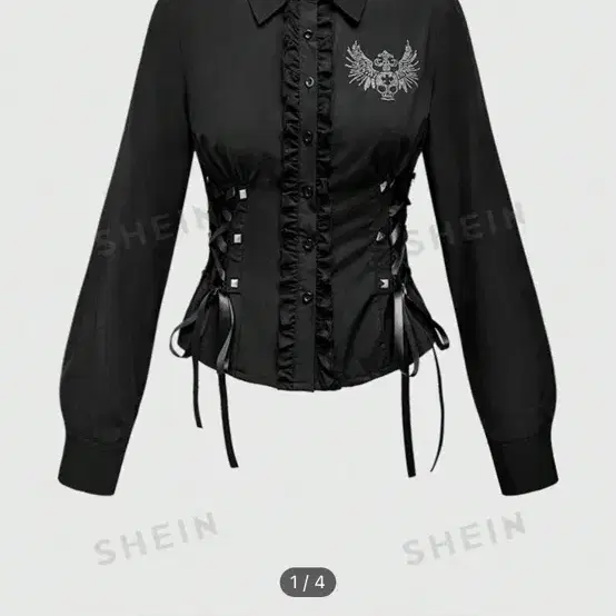 Shein 쉬인 ROMWE 셔츠 서브컬쳐 고스룩