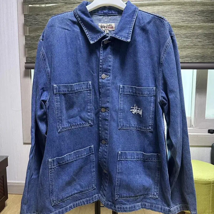 [XL]스투시 데님 초어 자켓 [stussy denim)