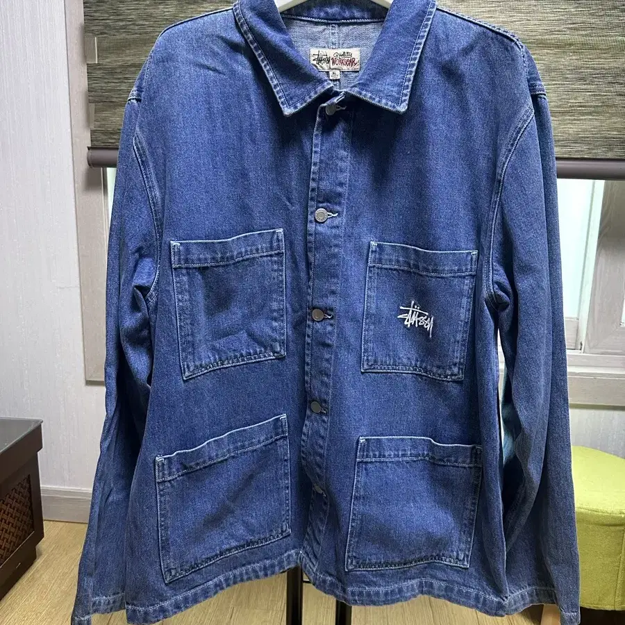 [XL]스투시 데님 초어 자켓 [stussy denim)