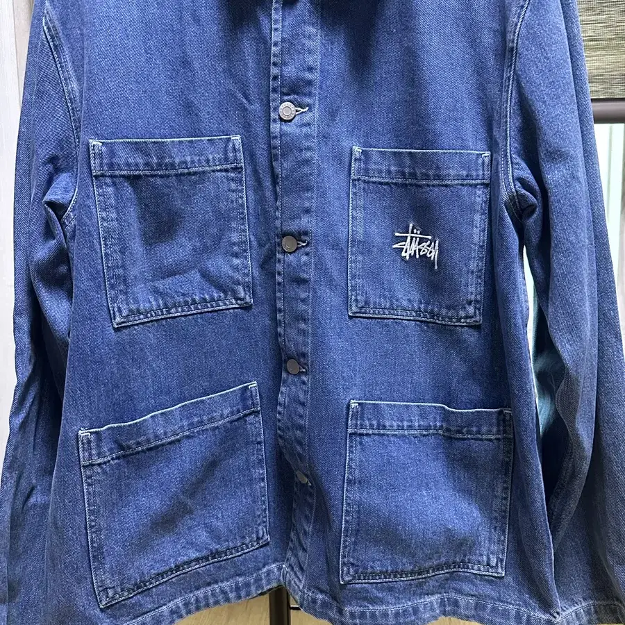 [XL]스투시 데님 초어 자켓 [stussy denim)