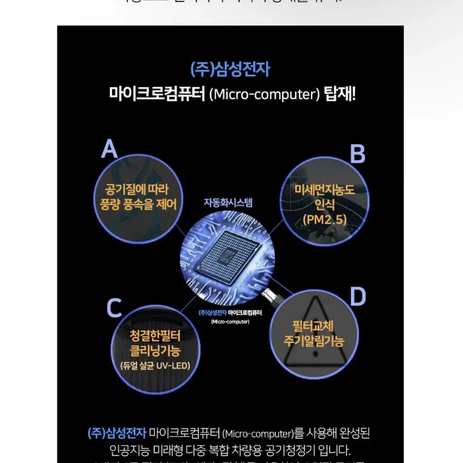 (비닐포장까지 되어있는 새제품)요술 AI 차량용 공기청정기