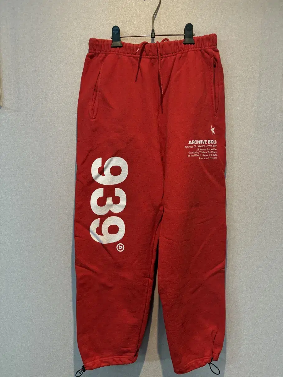 939 LOGO SWEAT PANTS(DEEP RED) [L] 판매합니다