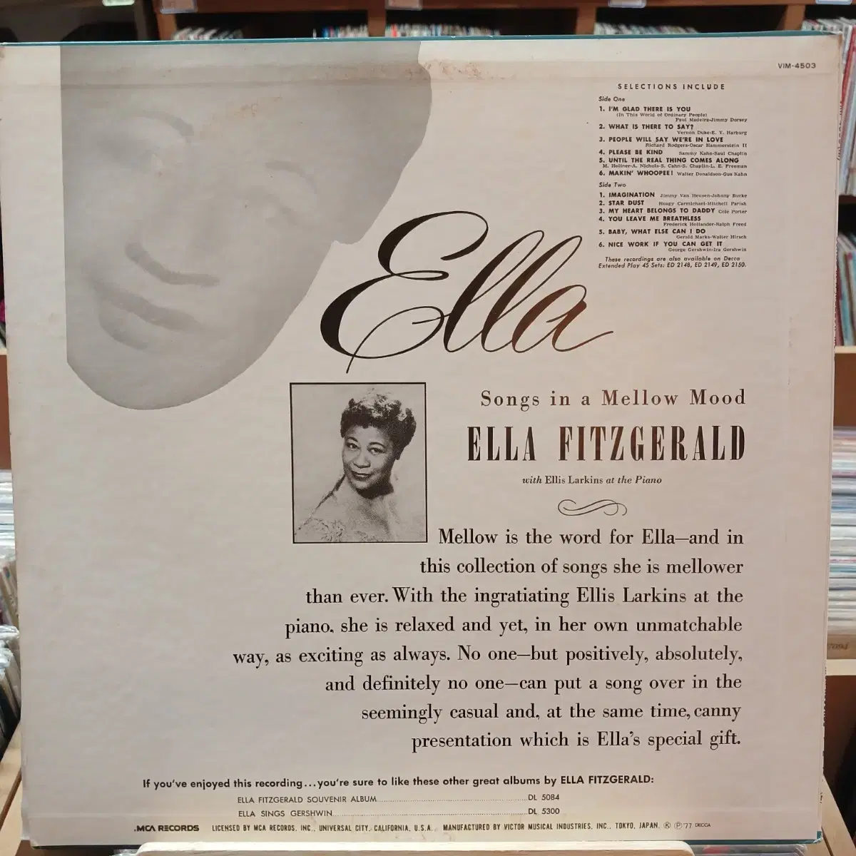 [JAZZ] ELLA FITZGERALD. LP