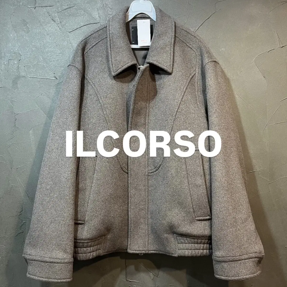 [XL] ILCORSO 일꼬르소 모직 캐시미어 투웨이 집업 자켓