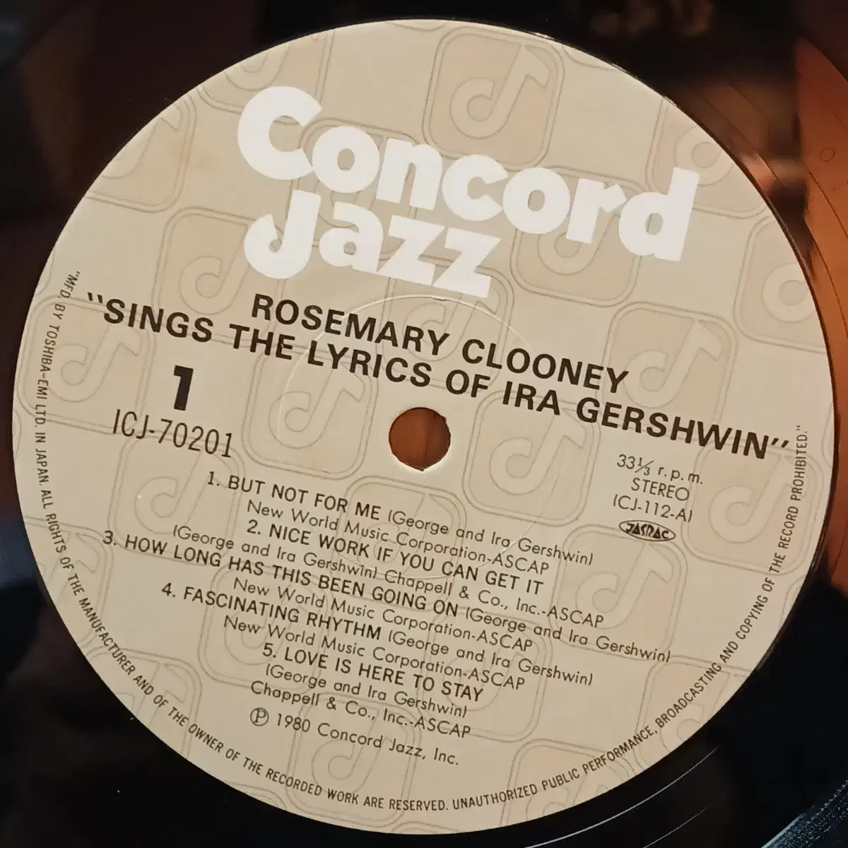 [JAZZ] ROSEMARY CLOONEY LP