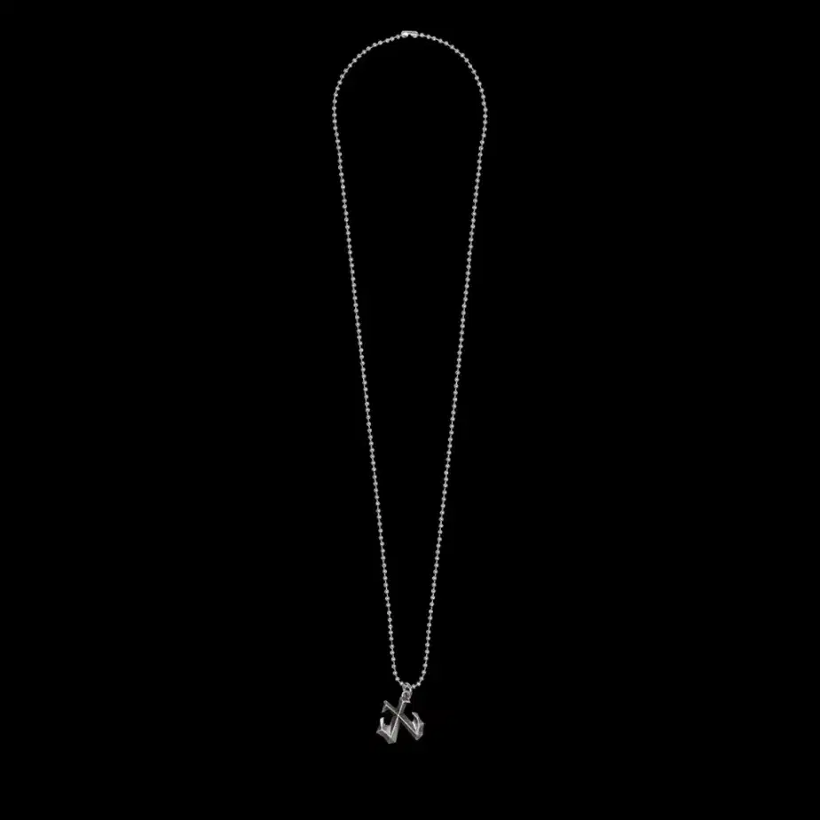 LEEY LOGO BALL CHAIN NECKLASE