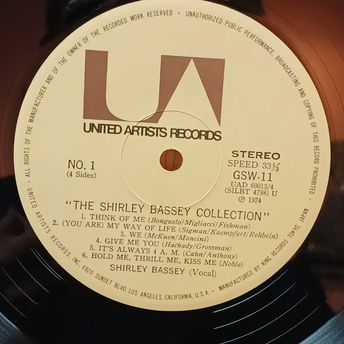 [JAZZ] SHIRLEY BASSEY COLLECTION 더블 LP