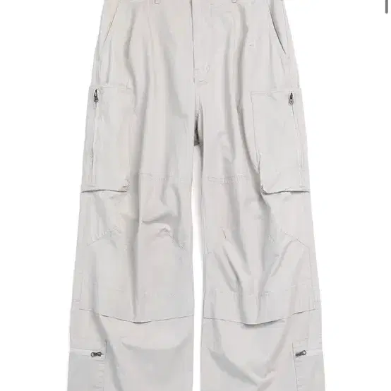 해칭룸 zip cargo pants faded 라이트그레이 3사이즈