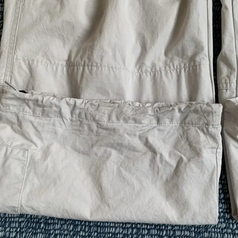 해칭룸 zip cargo pants faded 라이트그레이 3사이즈