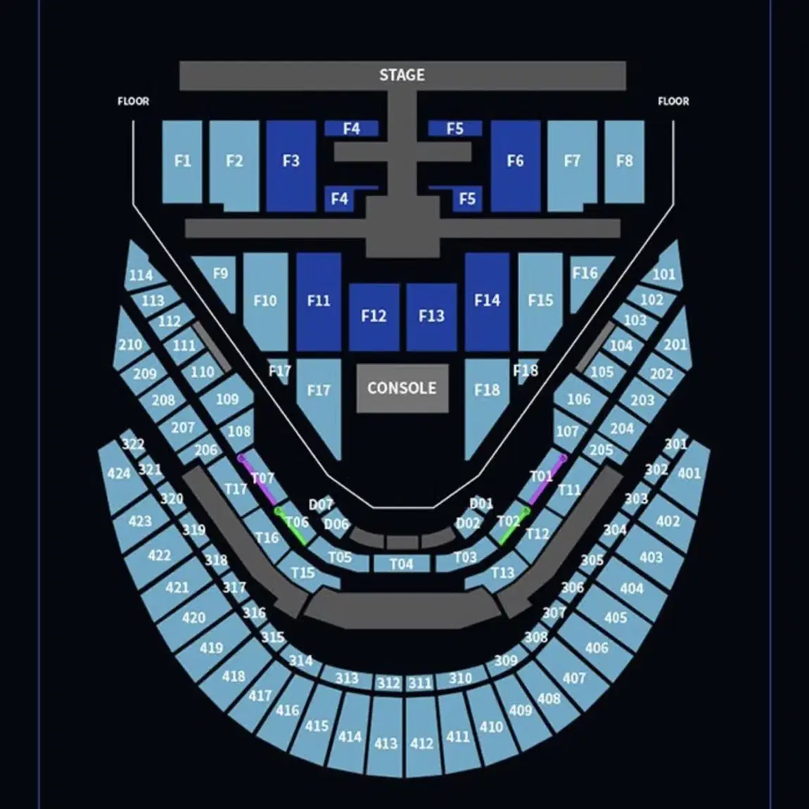 nct 127 vip 2층 플로워