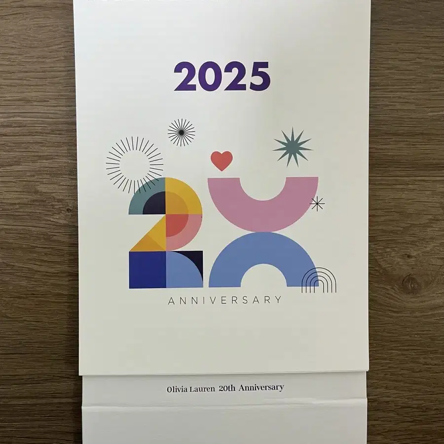 올리비아 로렌 2025 탁상용 캘린더(달력)