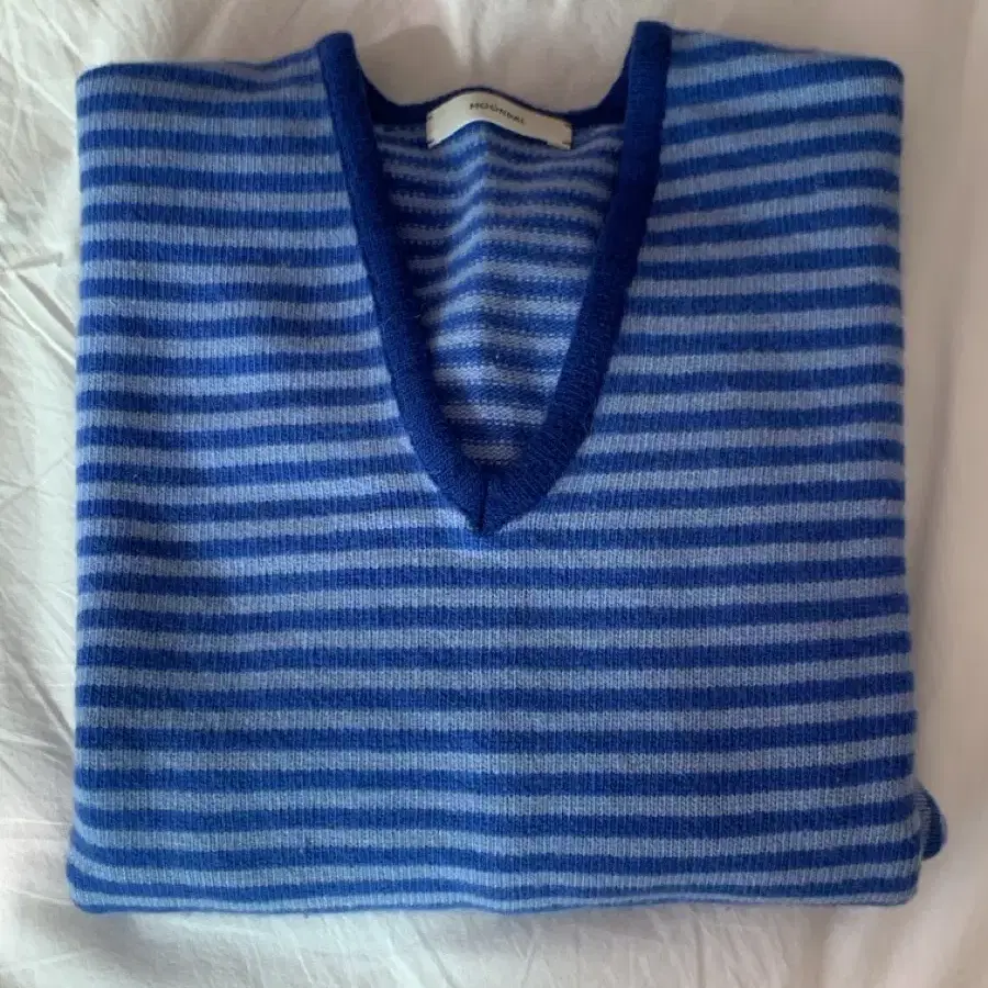 문달 moondal Risca Knit in Blue Stripe