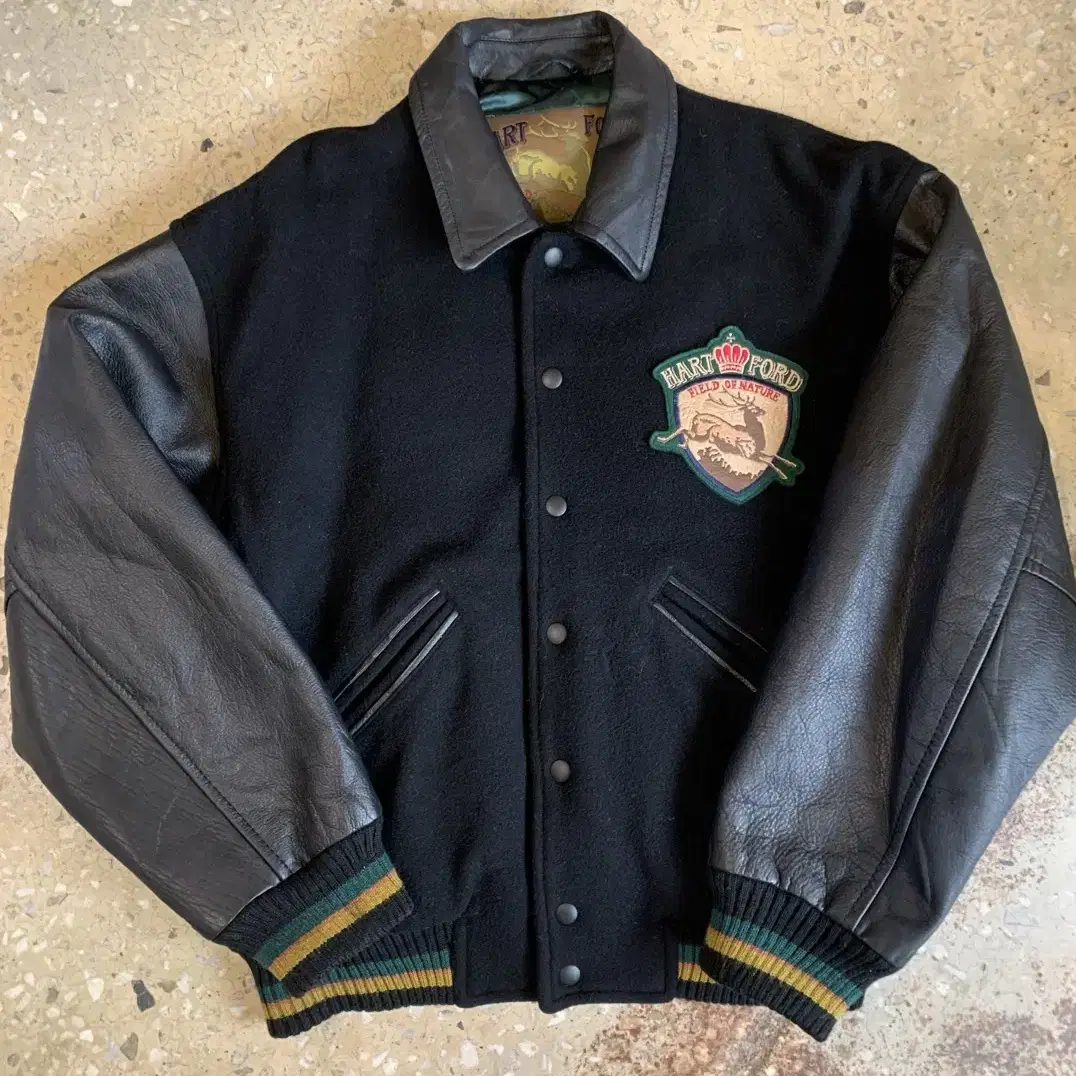 vtg HARTFORD 바시티 자켓 M