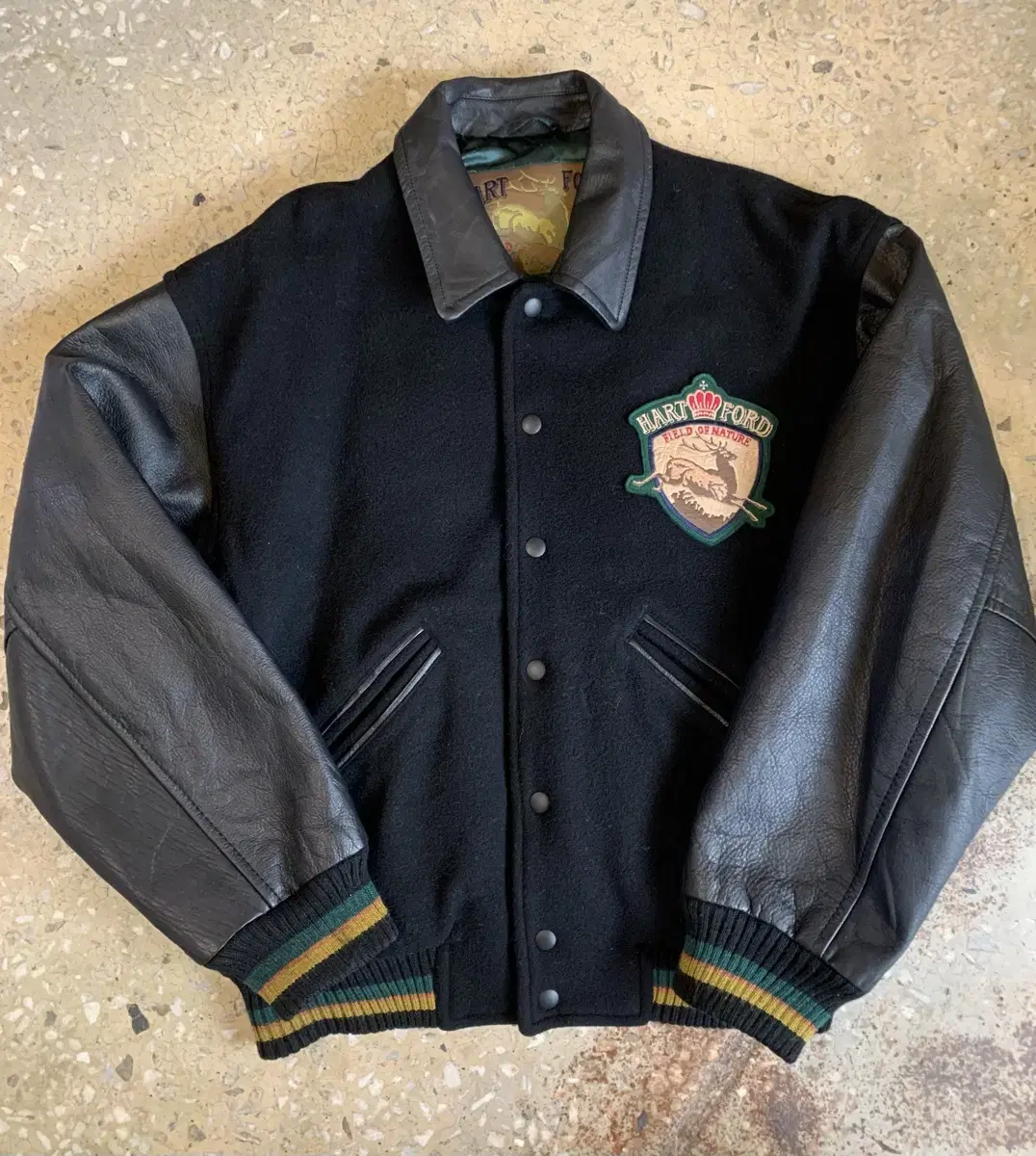 vtg HARTFORD 바시티 자켓 M