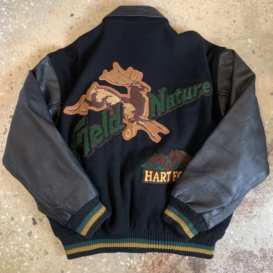 vtg HARTFORD 바시티 자켓 M