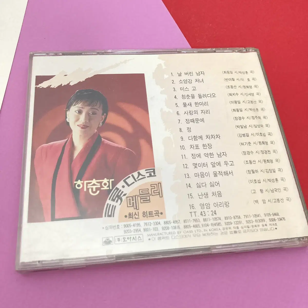 [중고음반/CD] 하춘화 - 트로트 디스코 메들리 최신 히트곡