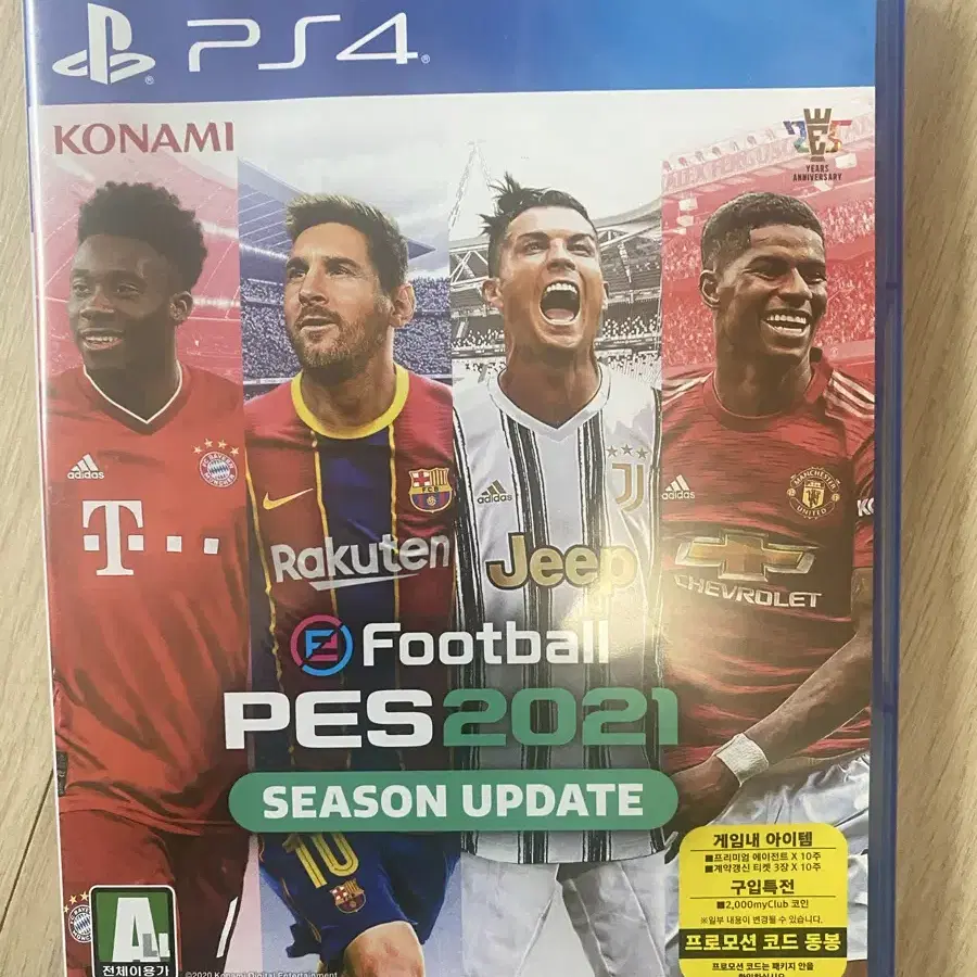 ps4 위닝2021 pes2021 비닐만 벗긴 새제품 팝니다