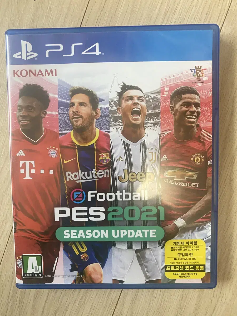 ps4 위닝2021 pes2021 비닐만 벗긴 새제품 팝니다