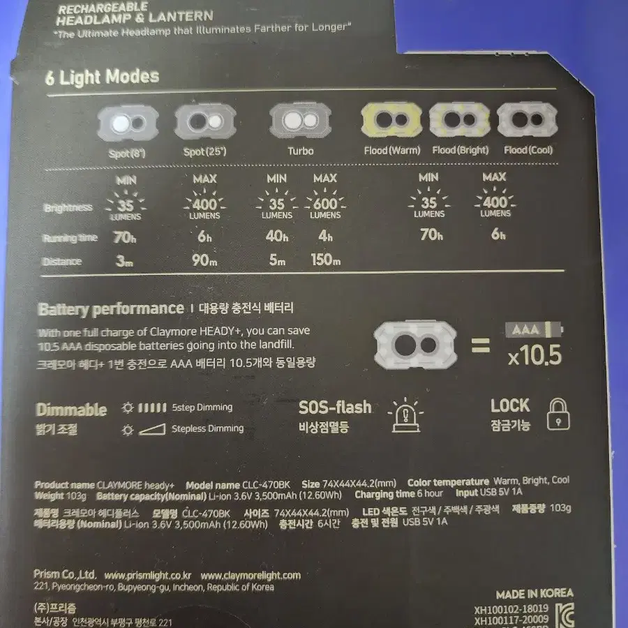 미개봉) 크레모아3 헤디플러스