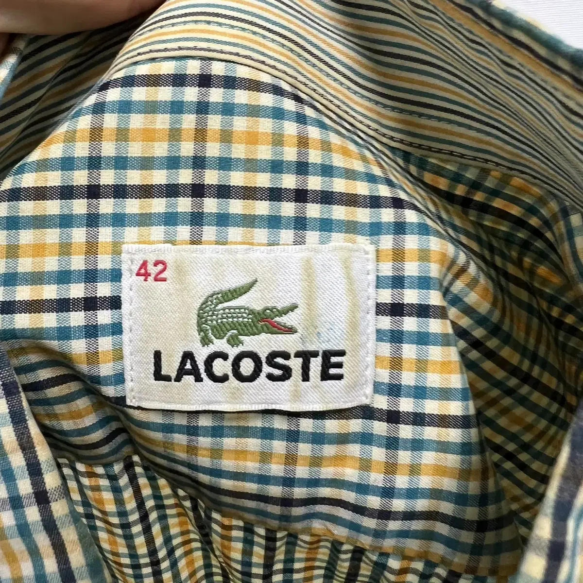 lacoste/라코스테체크셔츠/남성105/캐주얼/