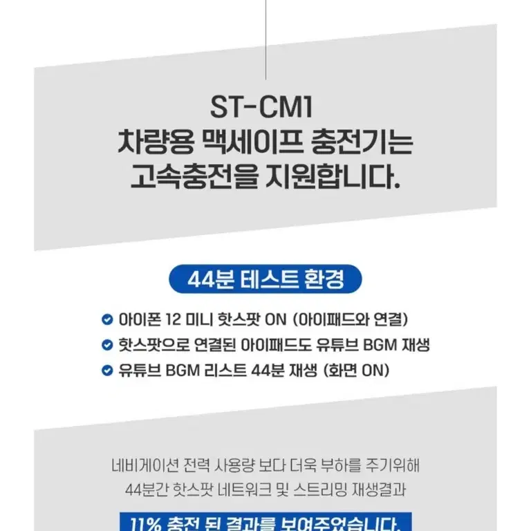 택포) 스마텍 맥세이프 차량용 충전거치대 최대 15W 새제품 미개봉