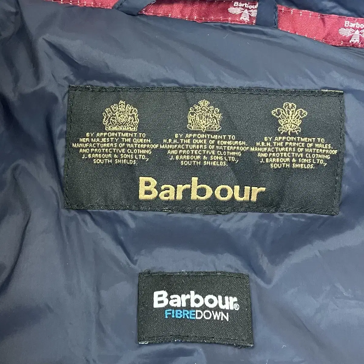 Barbour 바버 여성 FIBRE 후드 다운 자켓