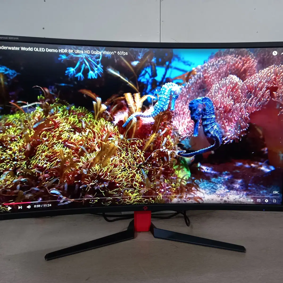 (수원)32인치 커브드 FHD LED 모니터 144Hz 팝니다