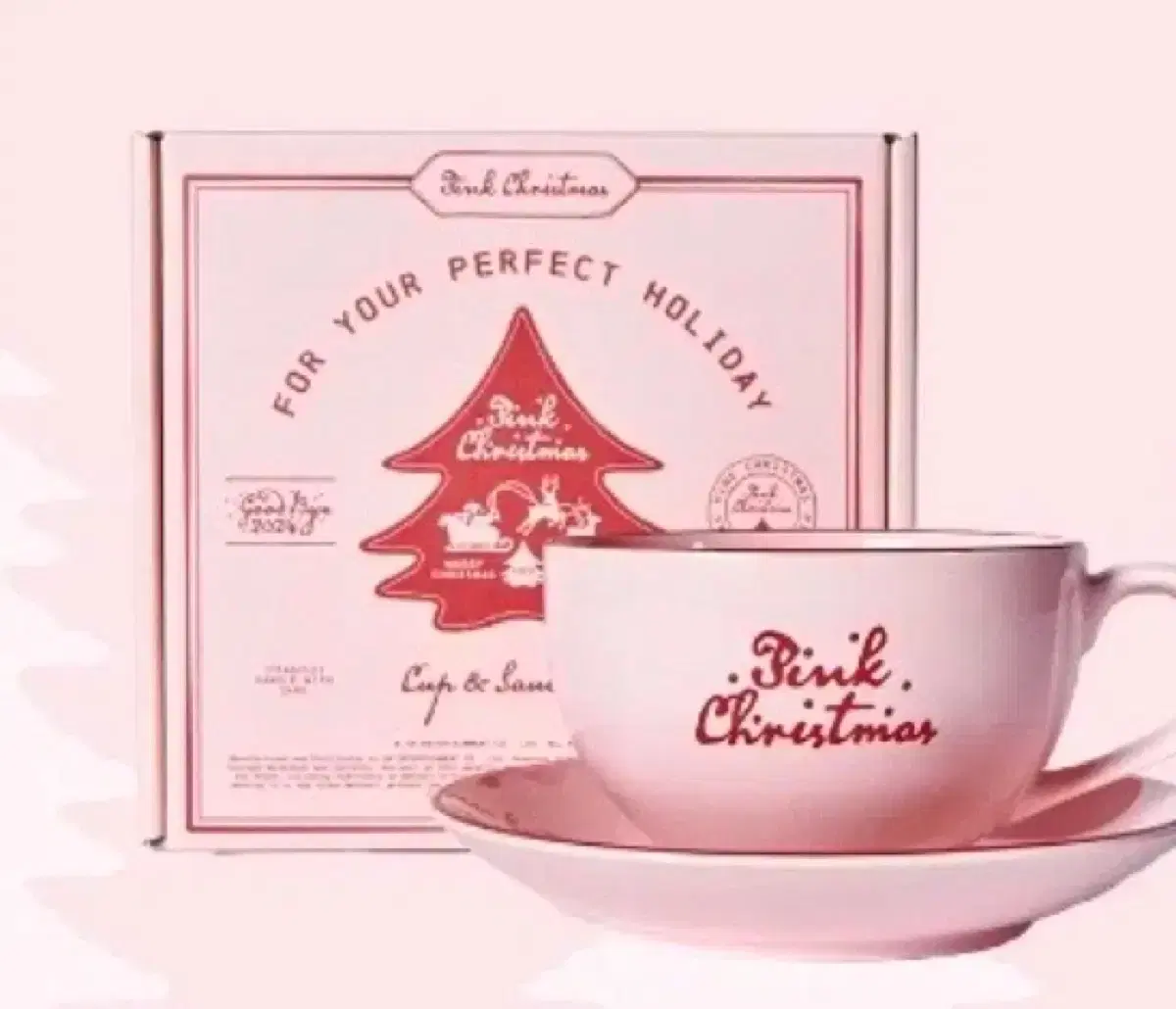 [Fast] AESPA Pink Christmas Cup Set WTS~!