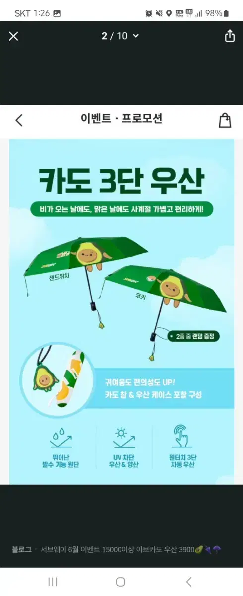 Set of 2 Subway Umbrellas