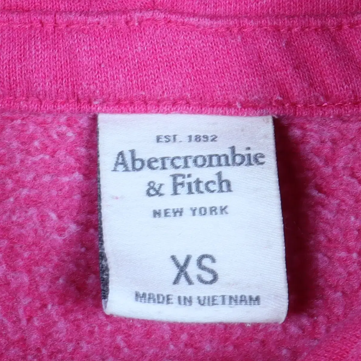 아베크롬비 ABERCROMBIE&FITCH 핑크 후드 집업