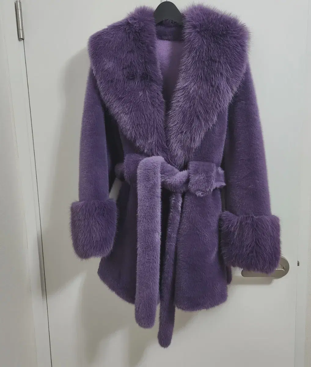 Mink Mustang Fox Fur Coat Jacket (New)