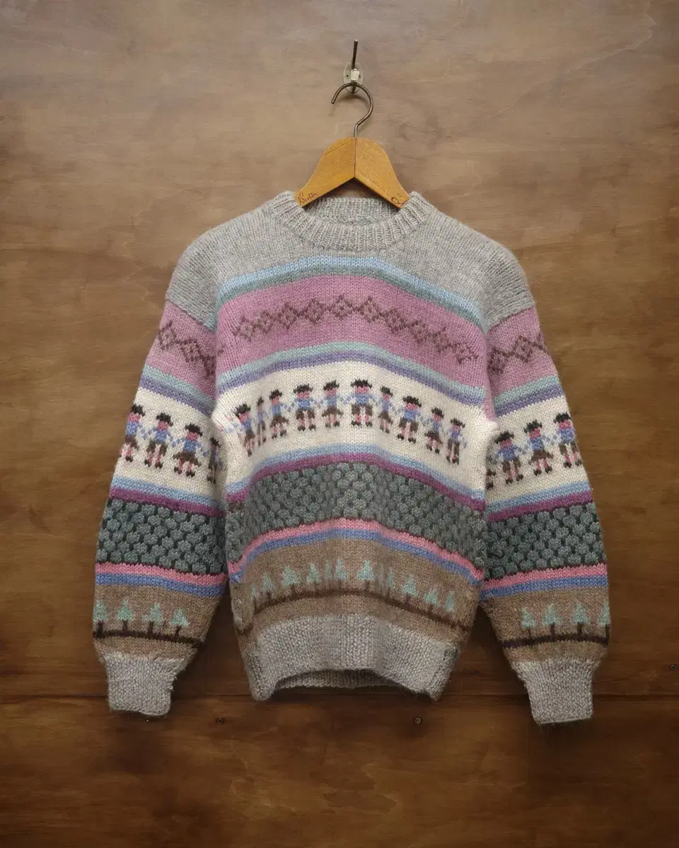 vintage Traditional Nordic Alpaca Knit