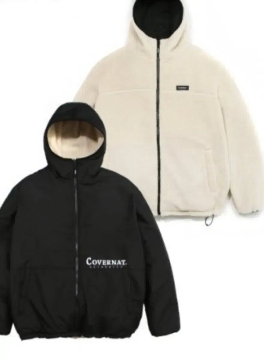 CoverNet Reversible Reversible Fleece Hooded Zip-Up Jacket (Unisex)