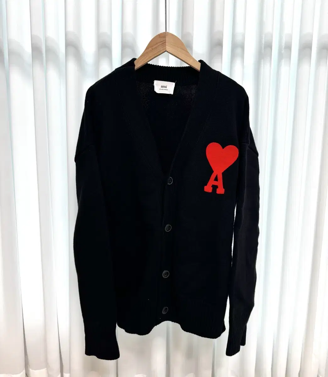 Army Big Heart Logo Wool Sweater Cardigan L