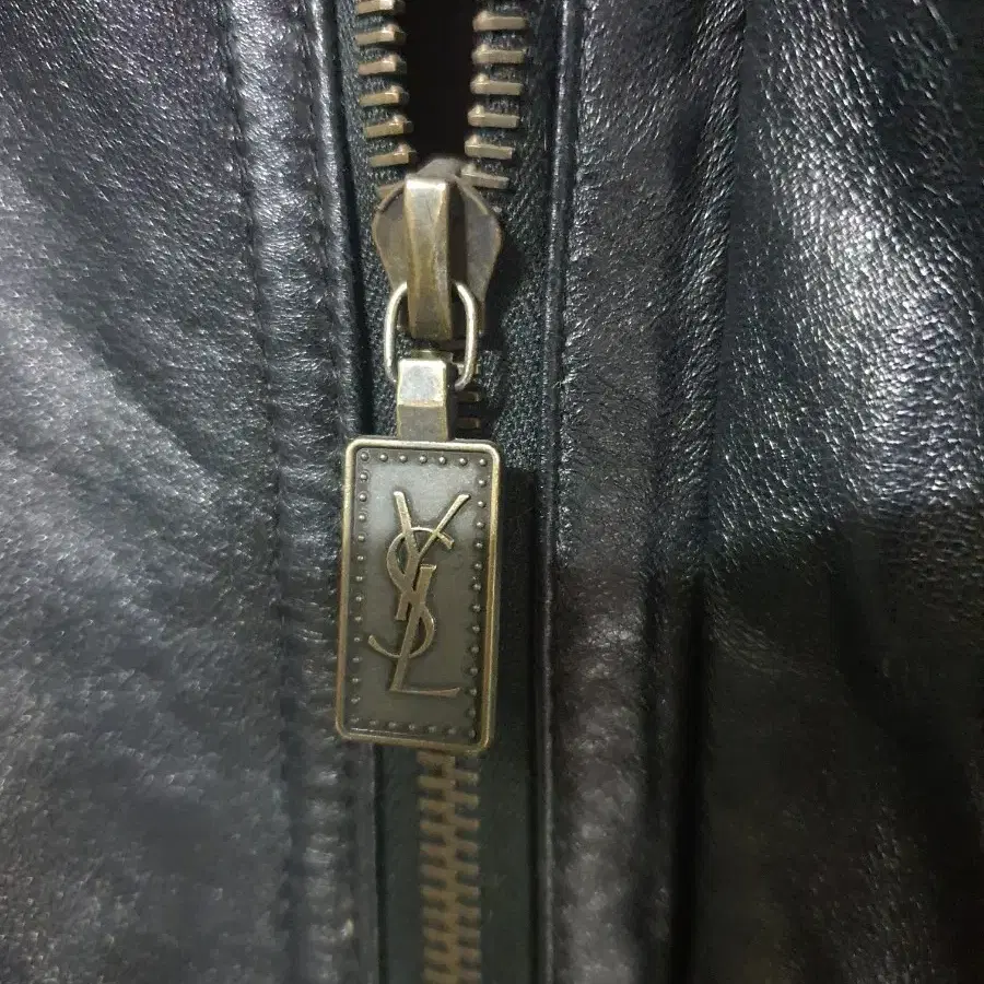 입생로랑 90's YSL 로고 양가죽 자켓