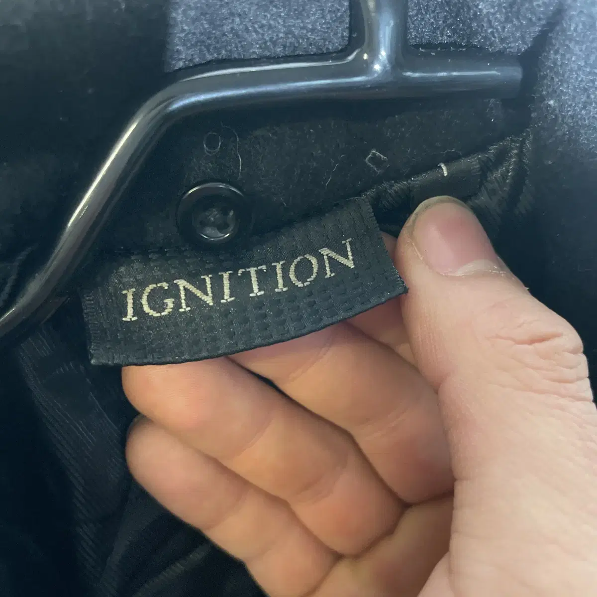 IGNITION 가죽 패치 모직 자켓 점퍼 95