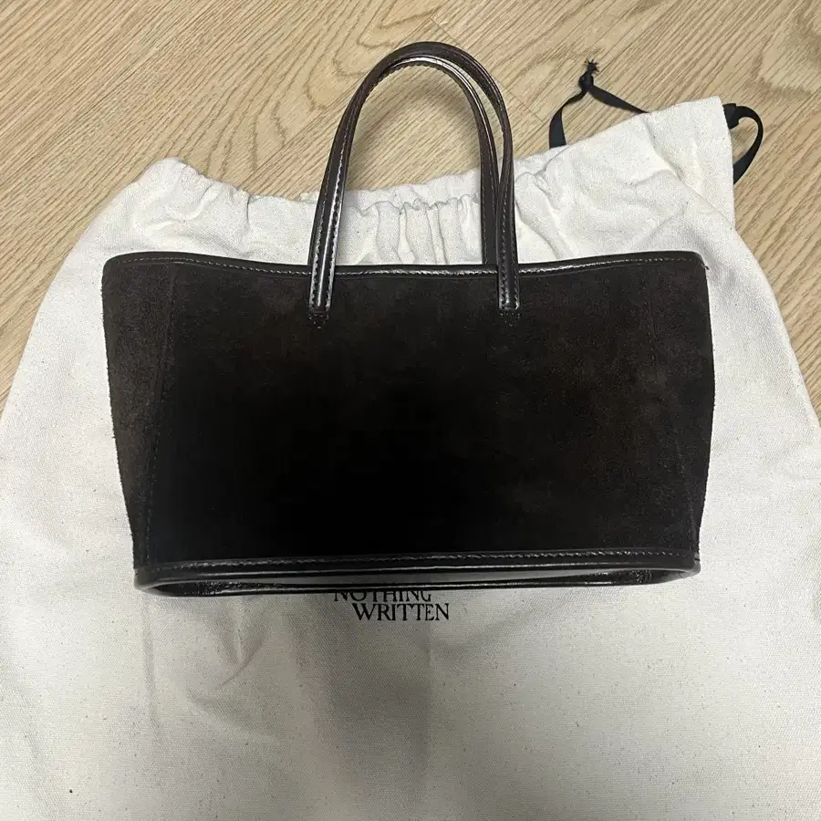 낫띵리튼 Ain suede tote bag (Brown)