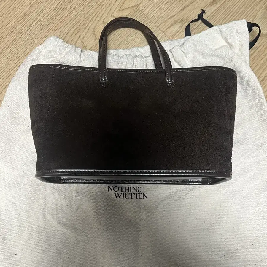 낫띵리튼 Ain suede tote bag (Brown)