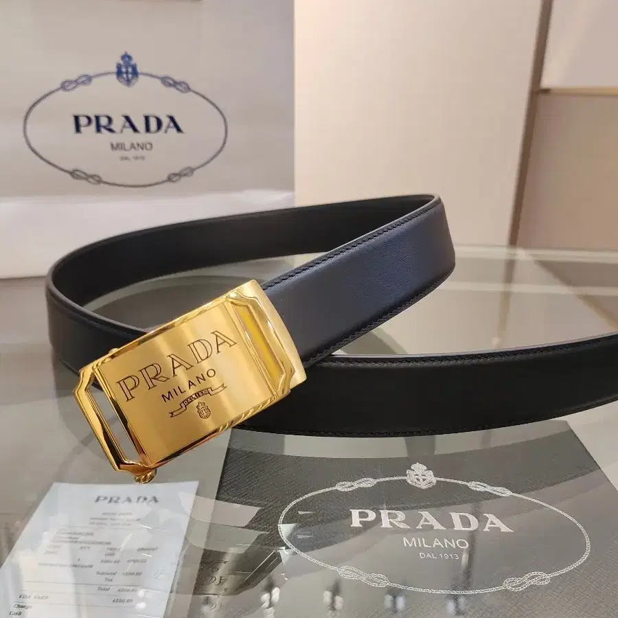 PRADA 가죽 벨트