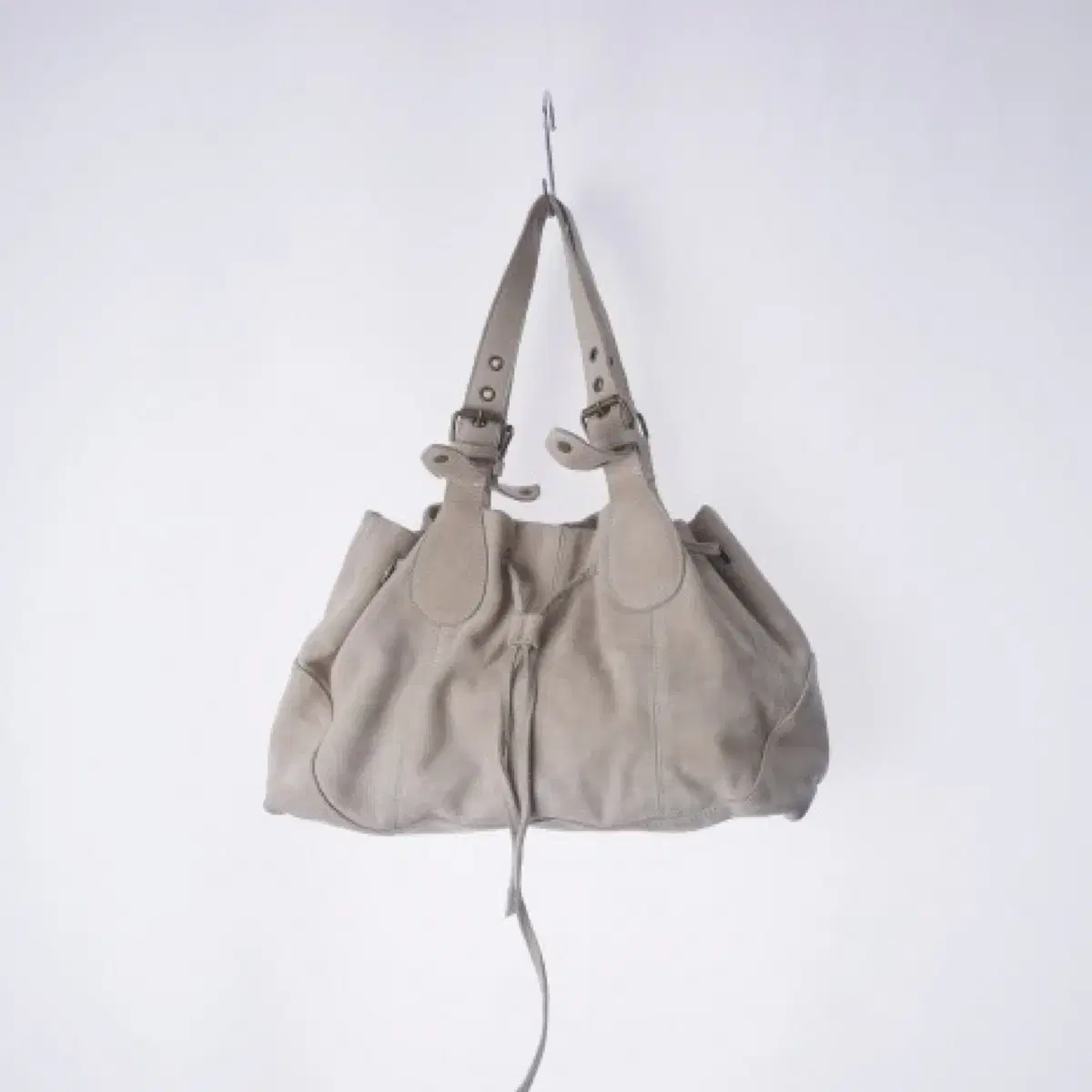 Suede leather bag