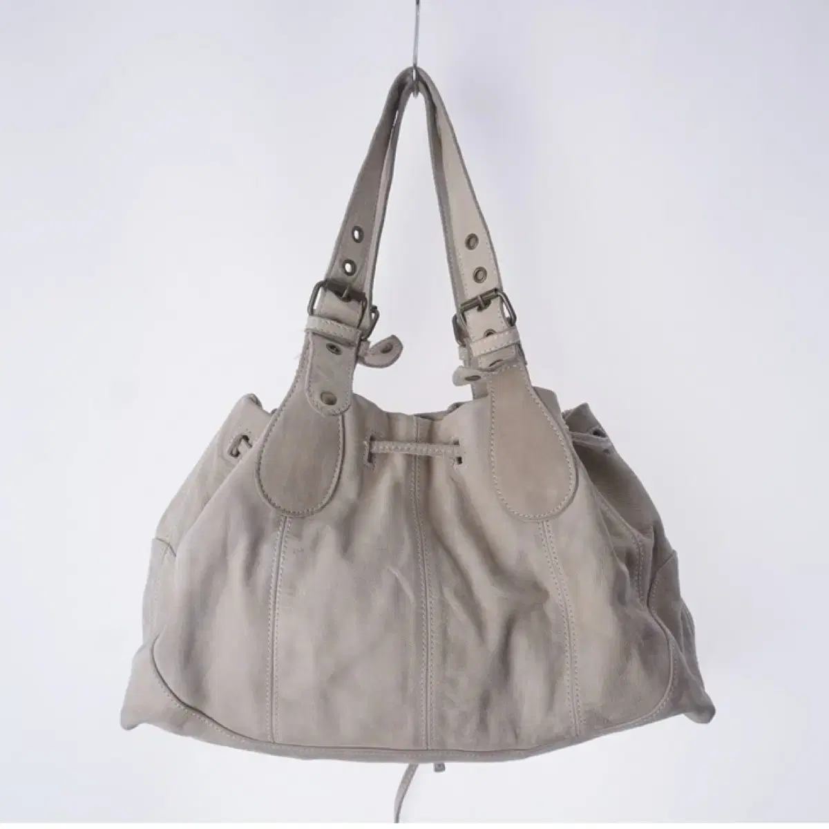 Suede leather bag