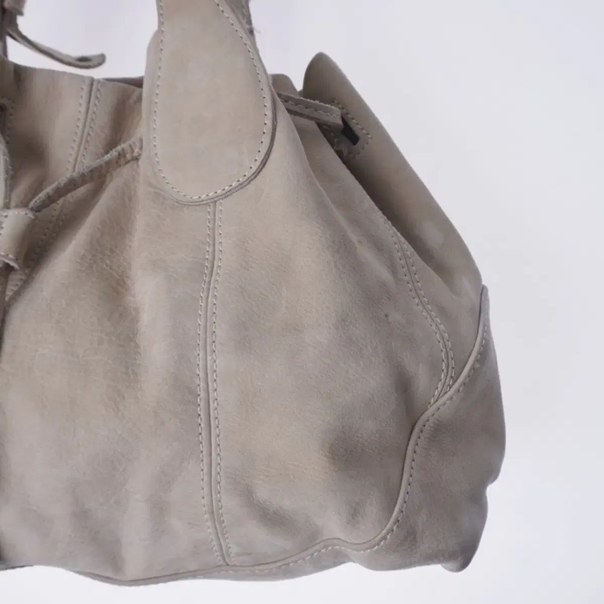 Suede leather bag