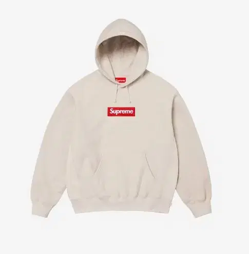 Supreme Box Logo Hoodie Stone Color Size M