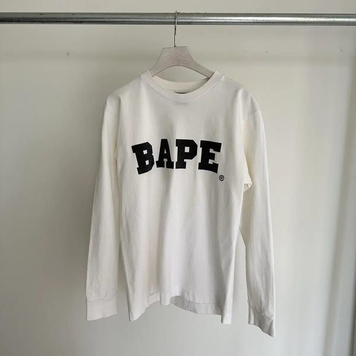 베이프 bape 빅 로고 롱슬리브 티셔츠